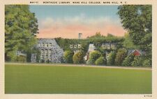 Postcard Montague Library Mars Hill College Mars Hill North Carolina picture