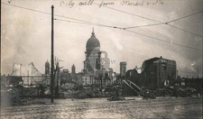 1906 Quake San Francisco, California CA Francisco Earthquake City Hall Fire picture