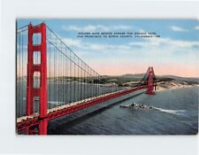 Postcard The Golden Gate Bridge Across the Golden Gate San Francisco to Marin Co picture