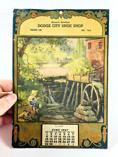 vtg 1947 Dodge City Shoe Shop Kansas KS Advertising Calendar   picture