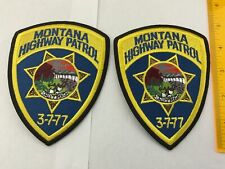 Montana Highway Patrol collectable Patch Set 2 pieces picture
