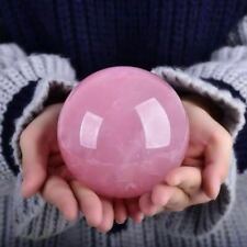 top 1PC Natural rose quartz sphere crystal ball Reiki healing 90-105mm . picture