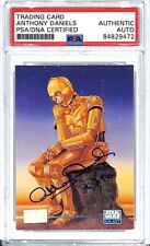 1995 TOPPS Star Wars 1st Day ANTHONY DANIELS Signed 