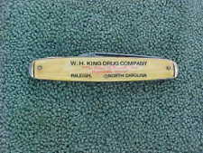 Vintage BRIT-NIFE Advertising Pocket Knife Drugstore Raleigh North Carolina RARE picture