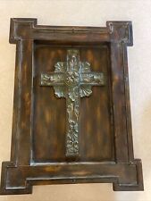 Tin Cross Plaque Wall Decoration Nice picture