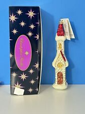Christopher Radko Steeple Rock Tall Church Blown Glass Ornament NWTS And Box. picture