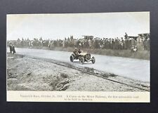 1908 Vanderbilt Cup Race Postcard/ A Curve In The Road On The Motor Parkway  picture