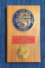 696A~ 1966 Centennial Parade Award Plaque Coin Sign Kern County Bakersfield CA picture