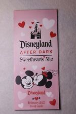 2022 Disneyland After Dark Sweethearts Night Guide Map BRAND NEW picture