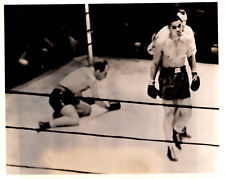 1940 PRESS BOXER JOE LOUIS + Johnny Paycher SECOND ROUND VINTAGE ORIG Photo 218 picture