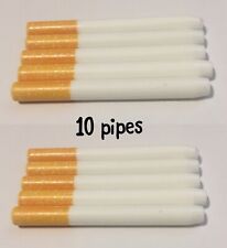 10x One Hitter Ceramic Tobacco Glass Pipe / Cigarette Holder picture