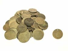 Antique Bronze Round Circle Stamping Blank Tags for Metal Punching 200 x 20mm picture