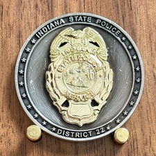 Indiana State Police District 22 Forensic Lab DNA Evidence Challenge Coin  W#11 picture