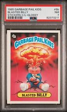 1985 Topps OS1 Garbage Pail Kids Series1 BLASTED BILLY 8b CHECKLIST GLOSSY PSA 7 picture