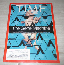 TIME MAGAZINE The Gene Machine CRISPR Experiments Humanity Issue JULY 4, 2016 picture