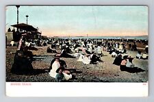 Revere MA-Massachusetts, Revere Beach Scene, Antique Vintage Postcard picture