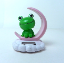 Green Frog Dancing Bobble Heads Collectible Toy Solar Powered picture