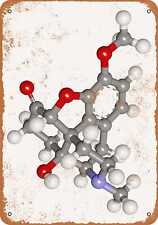 Metal Sign - Oxycodone Molecule -- Vintage Look picture