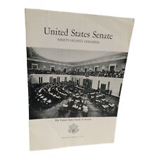 United States Senate Ninety-Second Congress Sept. 16th 1971 Pamphlet ephemera  picture