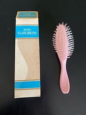 Vintage Avon Pink Flair Brush - 8 in Hair Brush, Clear Nylon Bristles, New w/box picture
