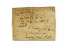 Fraktur PA German Cover Letter 1832 from Hautz family to Henry Klein in Reading picture