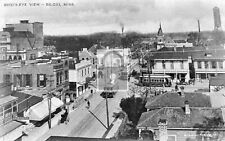 Birds Eye View Trolley Cars Biloxi Mississippi MS Postcard REPRINT picture