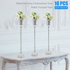 10 Pcs Metal Wedding Centerpieces Vase Metal Trumpet Vase 26.37
