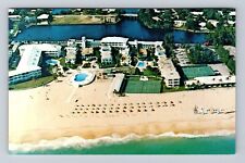 Fort Lauderdale FL-Florida, Aerial Lago Mar Hotel, Advertising, Vintage Postcard picture