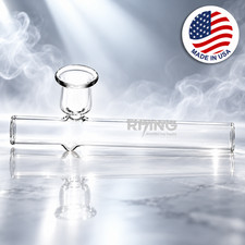 Phoenix Rising Mini Steamroller Pipe | Clear | 4" picture