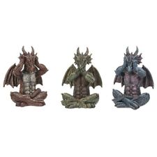PT Pacific Trading Hear, See and Speak No Evil Dragon Figures Set of 3 picture