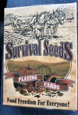Survival Seeds Playing Cards NEW NIB  For Preppers Or Gardeners picture