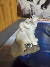Franklin Mint Arctic Family Polar Bears 1992 With Iceberg Base And COA picture