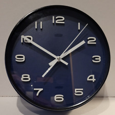 Vintage c1960’s “Metamec” Black & Blue Circular Wall Clock (Battery Powered) picture