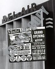 1950's Bel-Air Drive-In Detroit Grand Opening Newspaper Ad 8x10 Photo picture