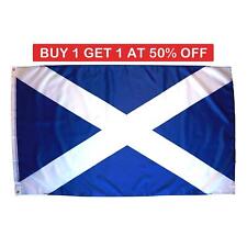 Large Scotland St Andrew's Saltire Scottish Flag 5X3Ft Sports Football Supporter picture