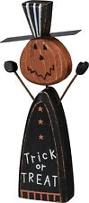 Primitives by Kathy Halloween Chunky Sitter Trick or Treat Pumpkin Rustic Fall picture