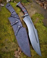 ACID BLACK CUSTOM HANDMADE 18 INCHES LONG IN HIGH CARBON STEEL HUNTING DAGGER  picture