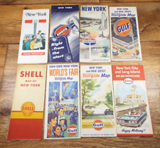 8-VTG 1960'S/70'S NEW YORK Official HIGHWAY/SERVICE STATION Road Maps picture