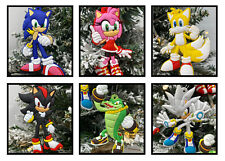 Sonic The Hedgehog 6 Piece Holiday Christmas Tree  Ornament Set   NEW picture