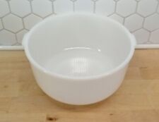 VINTAGE GLASBAKE MADE FOR SUNBEAM  19CJ LARGE MILK WHITE GLASS MIXING BOWL picture