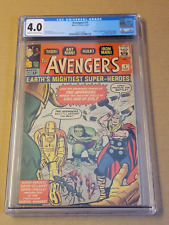 AVENGERS #1 (Marvel; 1963) Jack Kirby Hulk Iron Man Thor Wasp Ant-Man CGC 4.0 picture