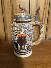 Beer Stein Avon Tribute to American Wildlife Lidded Ceramic 1995 picture