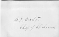 No Non-Sense Chief And Governor Of Chickasaws Overton Autographed Card picture