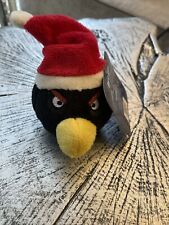 ANGRY BIRDS Plush Mini Ornament Bomb Christmas Decor Santa Hats Collectors picture