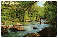 Vintage Raritan River New Jersey Postcard A Fisherman's Paradise Unused picture