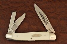 CASE XX USA NKCA 4 DOT 1976 WHITE JUMBO HAWKHEAD WHITTLER KNIFE 4380 (15768) picture