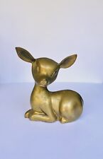 Vintage Brass Baby Deer Fawn Bambi 6 3/4 picture