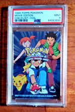 1999 Topps Pokemon Movie Edition Checklist Foil PSA 9 Mint picture