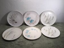 Vintage Melamine Dinner Plates 10” Floral Pattern Lot of 6 picture