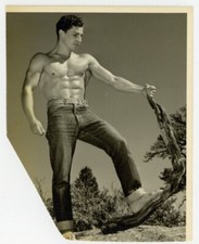 WPG 1950 Handsome Beefcake Tight Jeans 5x4 Don Whitman Gay Physique Photo Q8097 picture